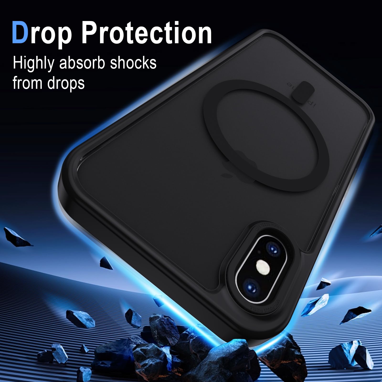 sacai × CASETiFY iPhone X/XS case Black XTCASE Case for iPhone X/XS Magnetic Compatible with Magsafe, Matt
